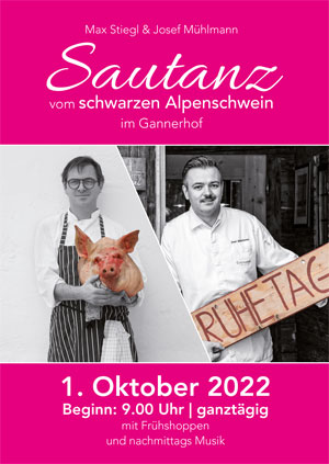 Sautanz vom schwarzen Alpenschwein mit Max Stiegel - am 01. Oktober 2022