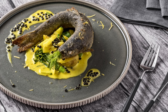 Gourmetgericht - Forelle Unterstaller Alm - Gut ESSEN im Gannerhof | © Matteo Marioli Fotografia